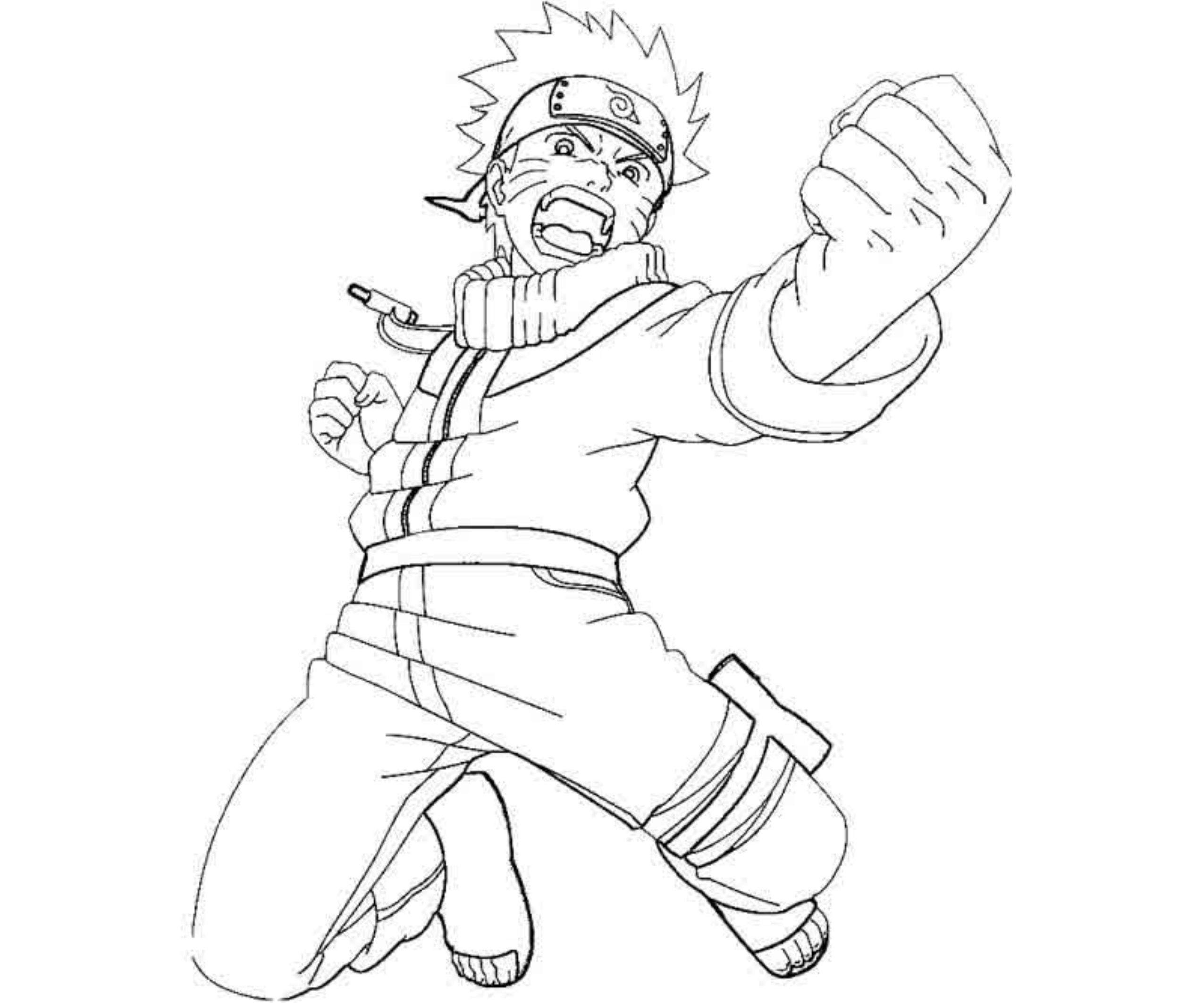 Printable Naruto Coloring Pages Get Kids Occupied