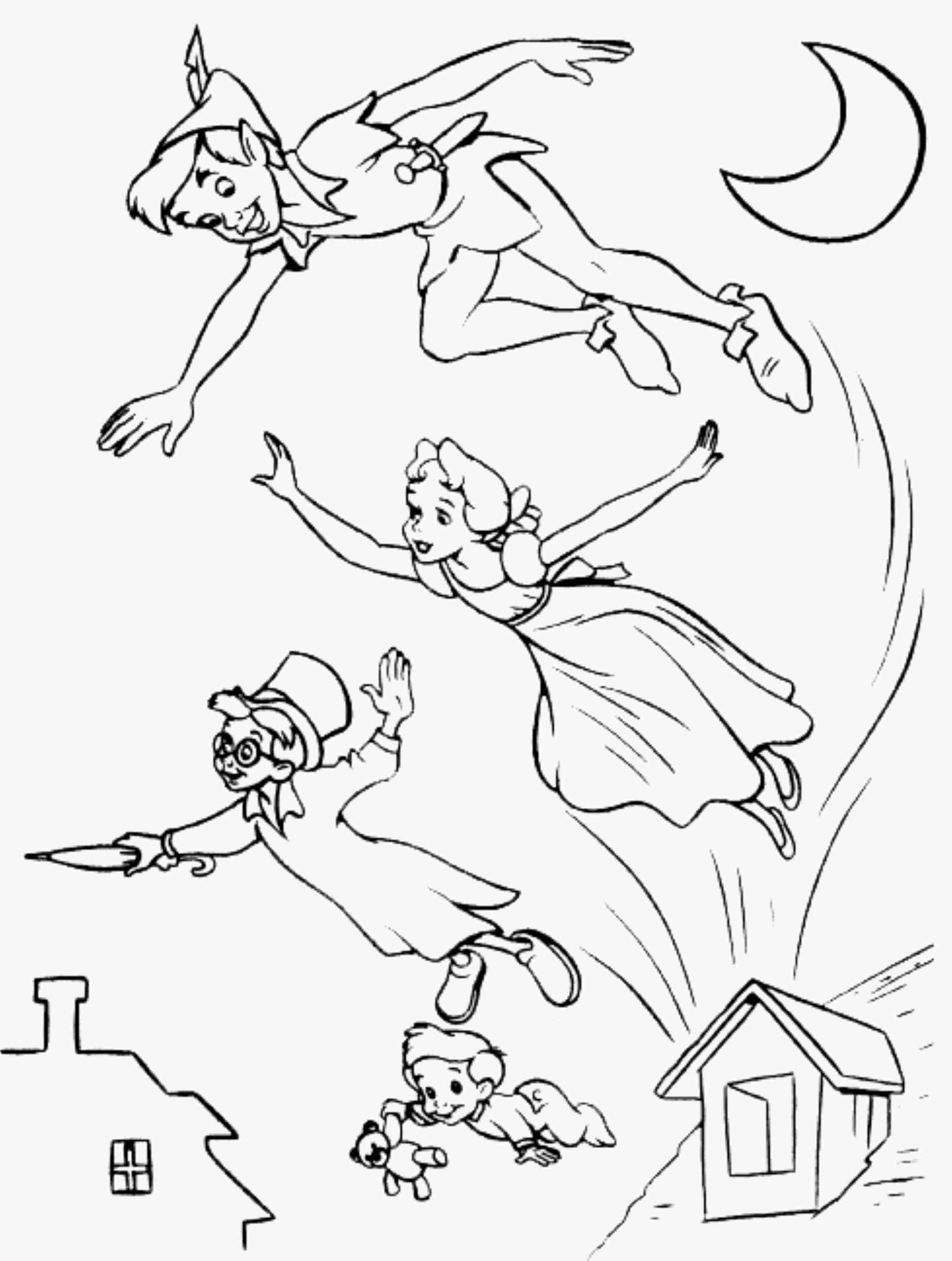 Print & Download - Fun Peter Pan Coloring Pages Downloaded for Free