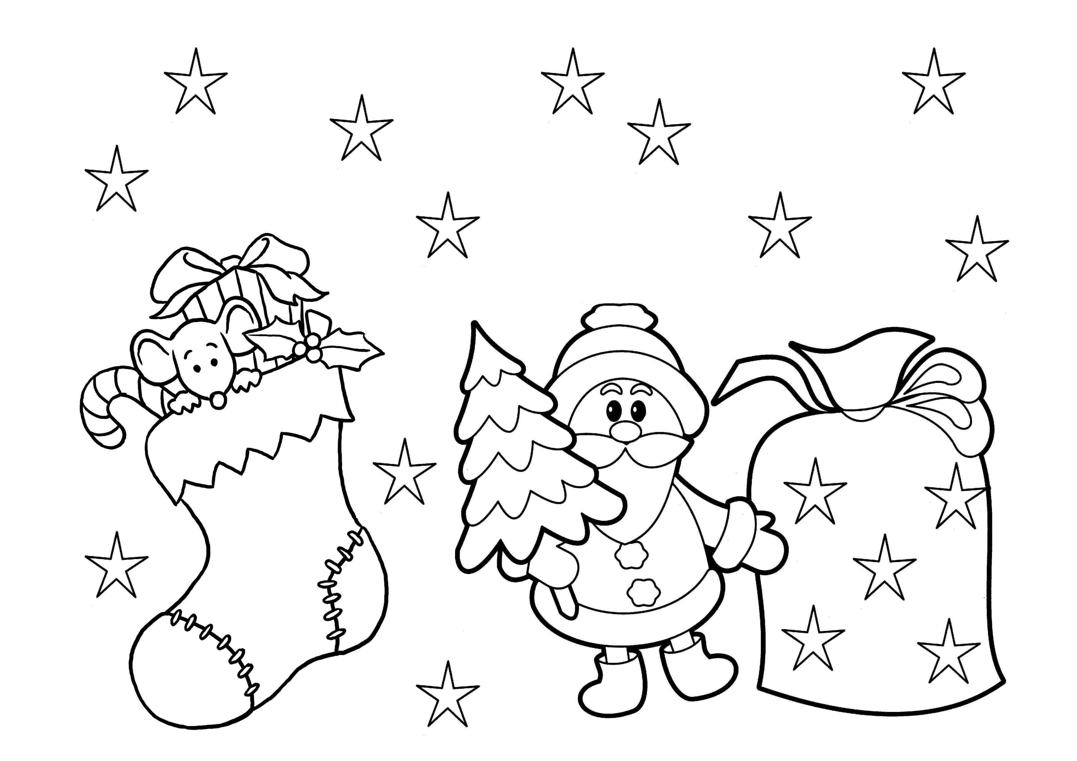 christmas colouring pages to print Christmas coloring page