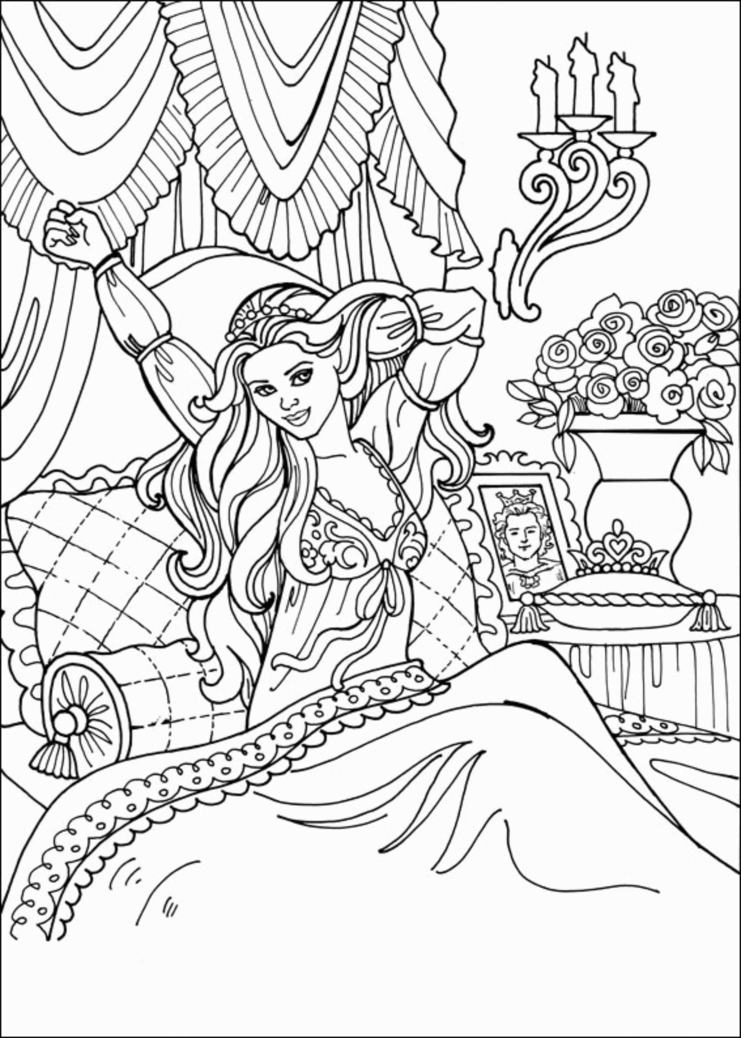 Print & Download Princess Coloring Pages, Support The Child’s Activity