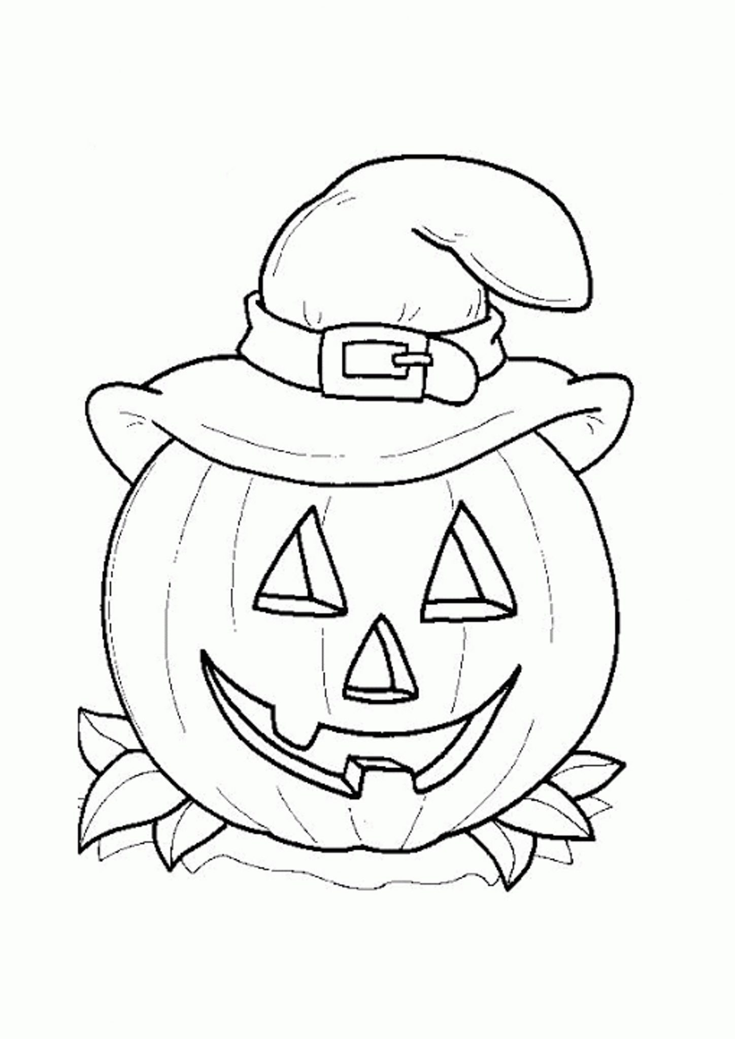 Pumpkin Coloring Pages For Kids - Coloring