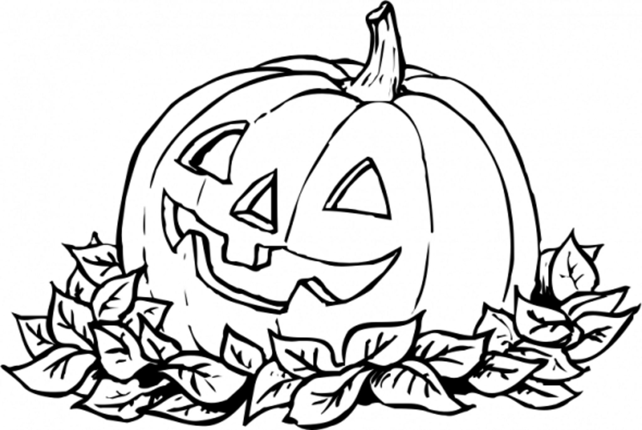 camping pumpkins coloring pages