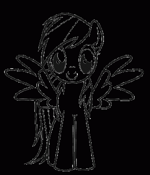 print  download  colorful rainbow dash coloring pages to