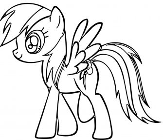 print  download  colorful rainbow dash coloring pages to