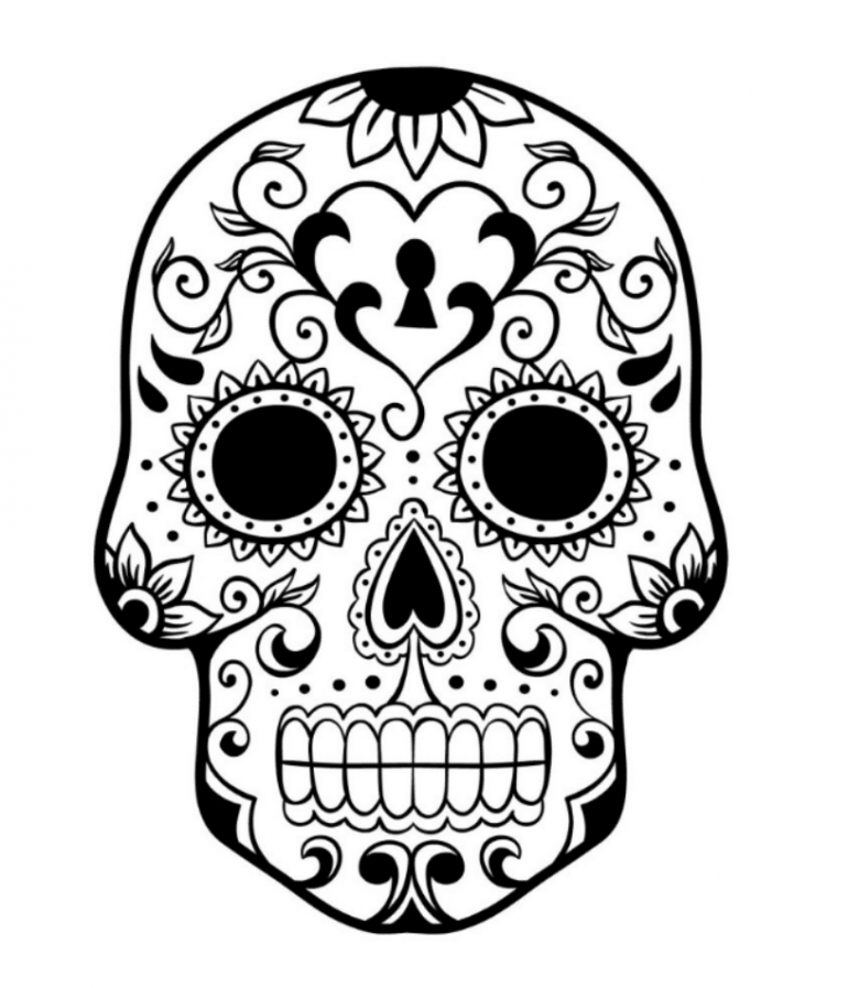 Print & Download - Sugar Skull Coloring Pages to Have Scary-but ...