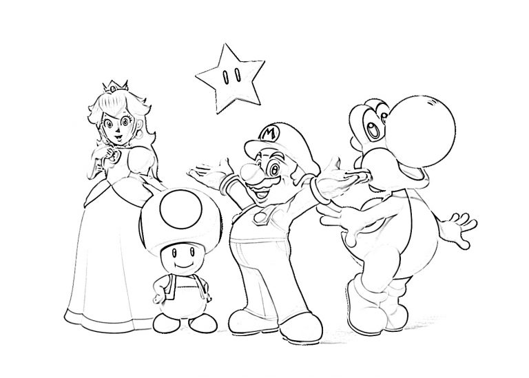 20+ Free Super Mario Coloring Pages for Kids