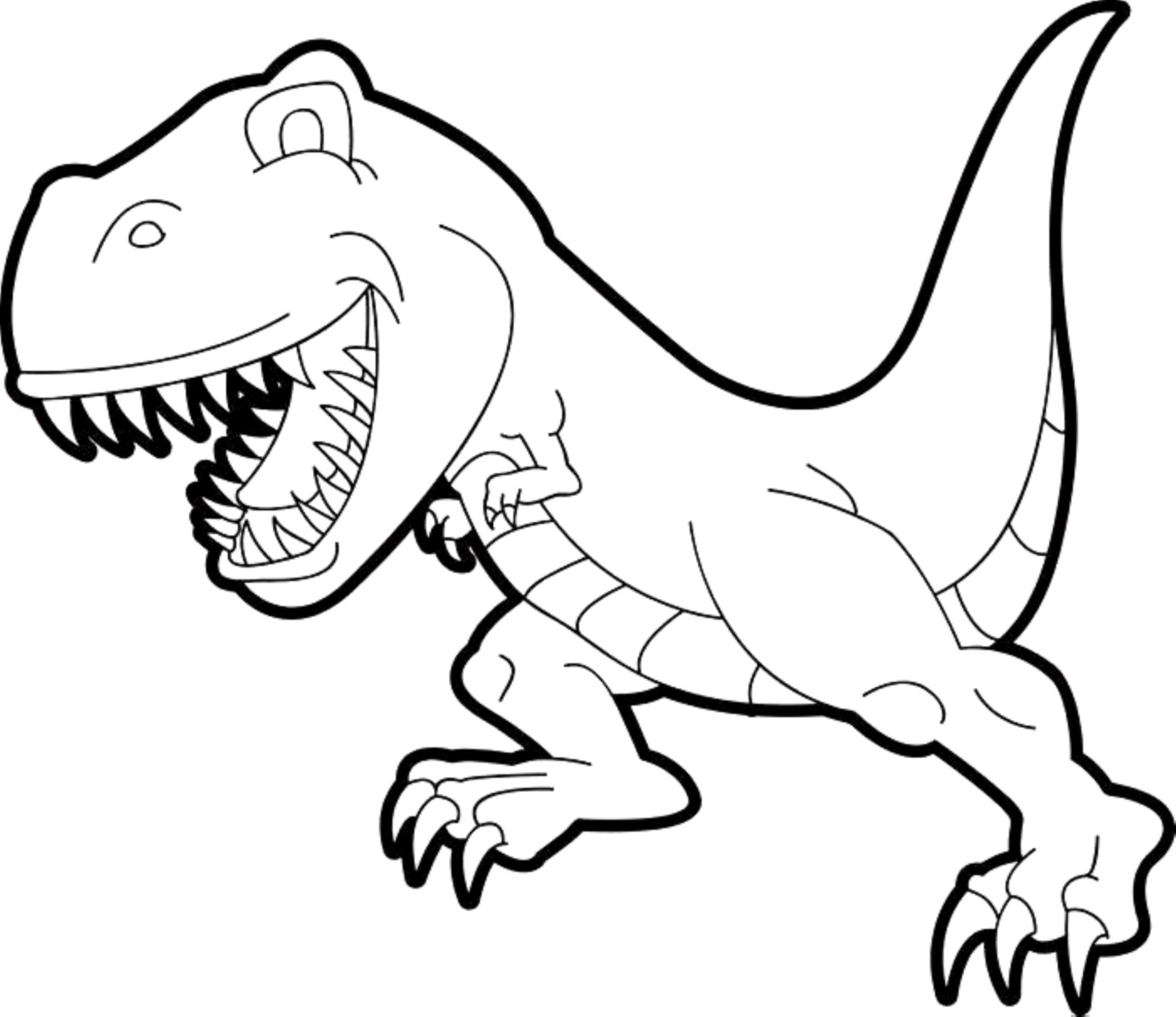 Print Download Dinosaur T Rex Coloring Pages For Kids