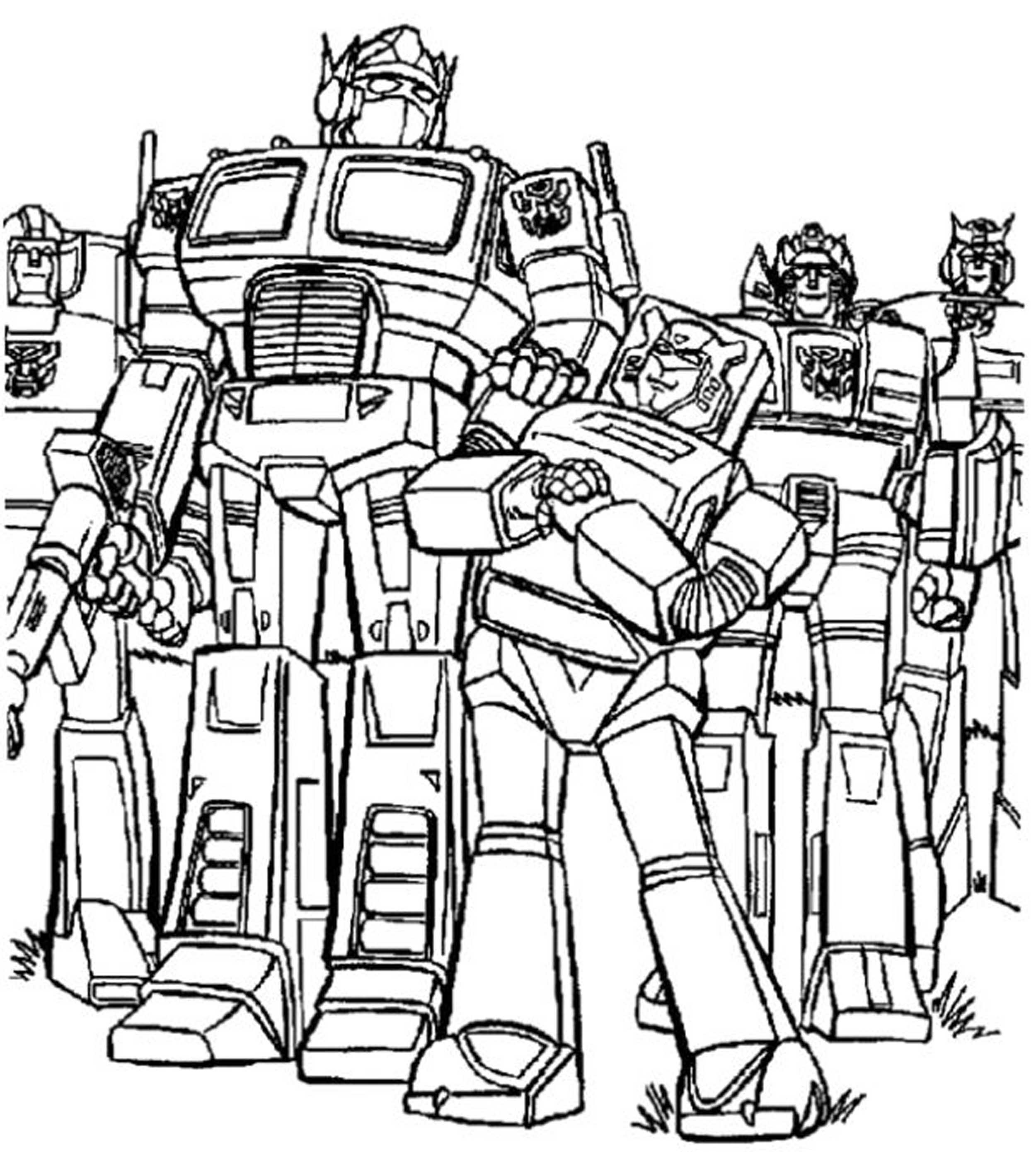 Print & Download - Inviting Kids to Do the Transformers Coloring Pages