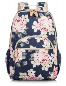 Fashion-Floral-College-Bags-Student-School-Backpack-by-Leaper-