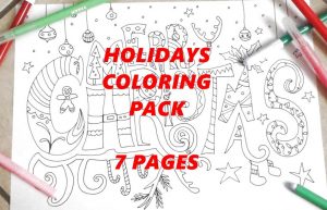 holidays coloring ebook kids christmas