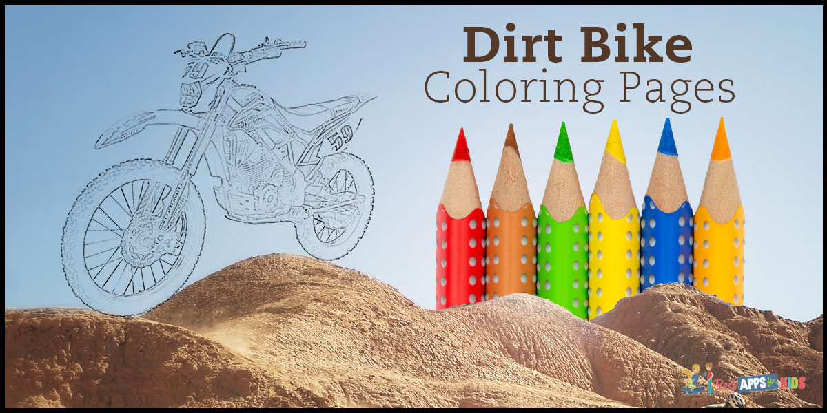 Free Coloring Pages Dirt Bikes