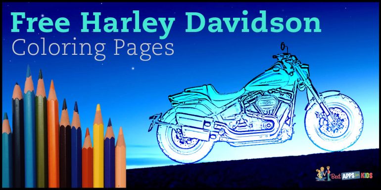 10 Free Harley Davidson Coloring Pages for Kids | | BestAppsForKids.com