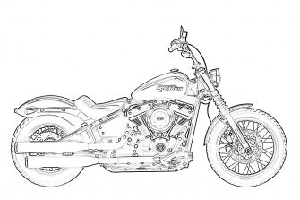 10 Free Harley Davidson Coloring Pages for Kids | | BestAppsForKids.com