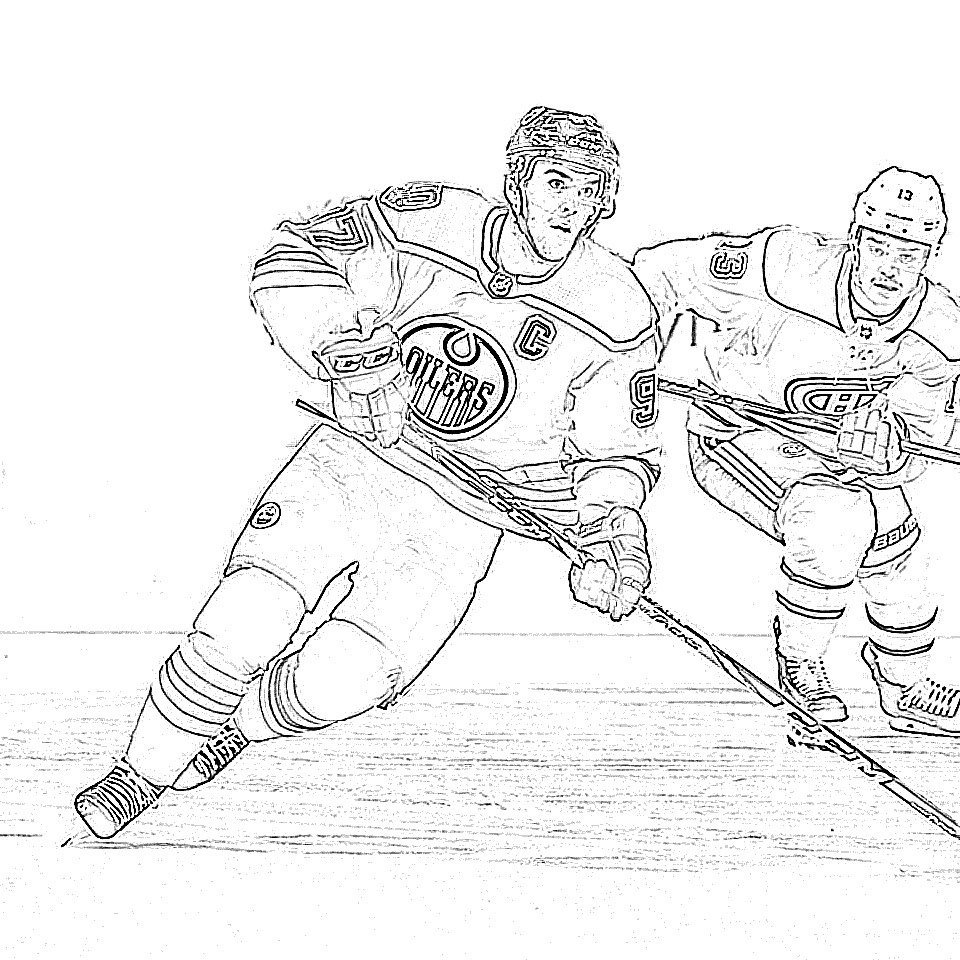 Edmonton Oilers coloring page