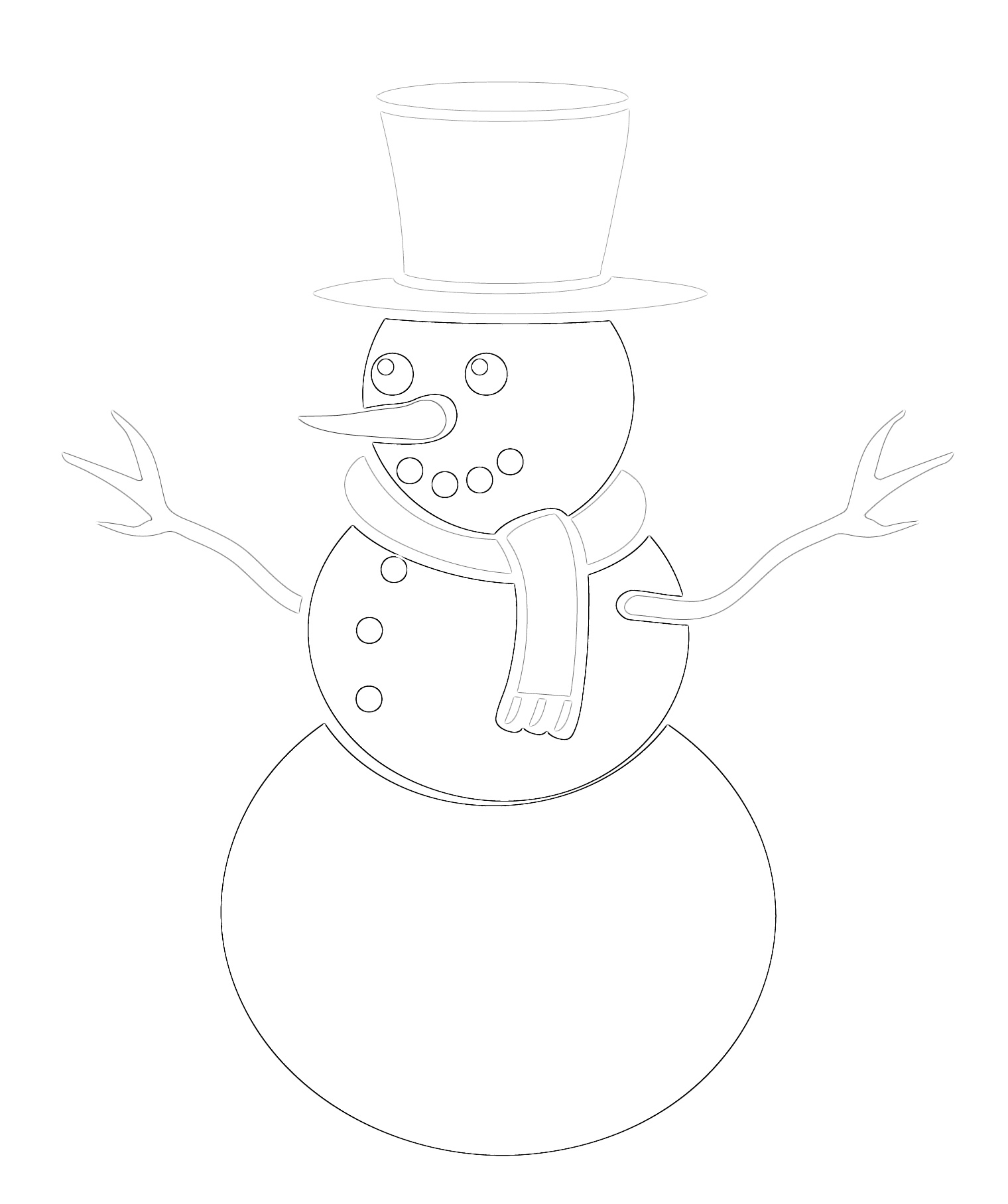 Tis' the Season Frosty the Snowman Coloring Page