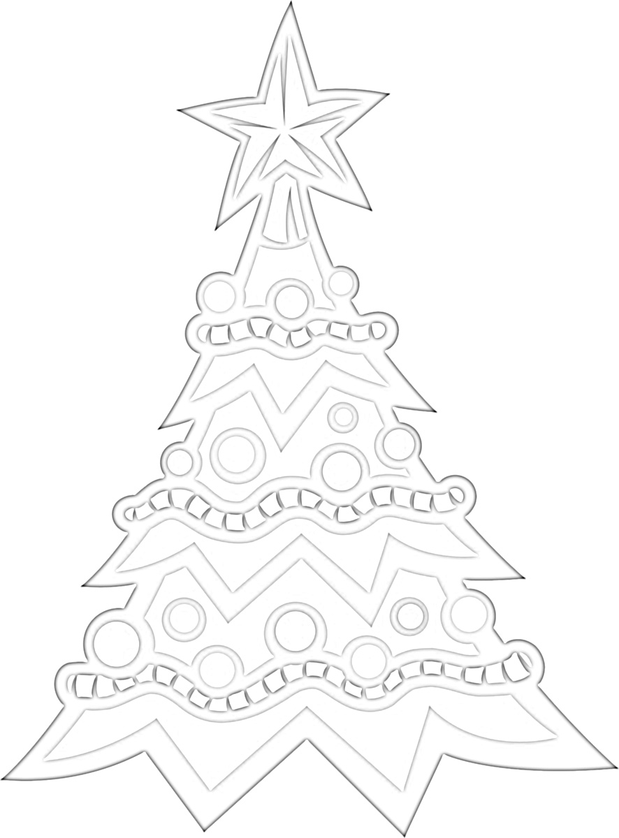 Tis' the Season Christmas Tree Coloring Page