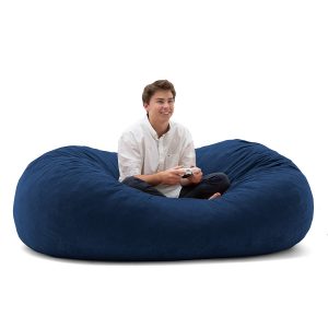 Big Joe XL Fuf Blue Sky Comfort Suede Foam 