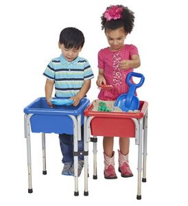 ECR4Kids Square Sand and Water Tables (with Lids)