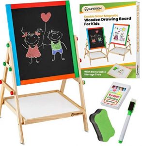 YARMOSHI My First Wooden Drawing Board Easel