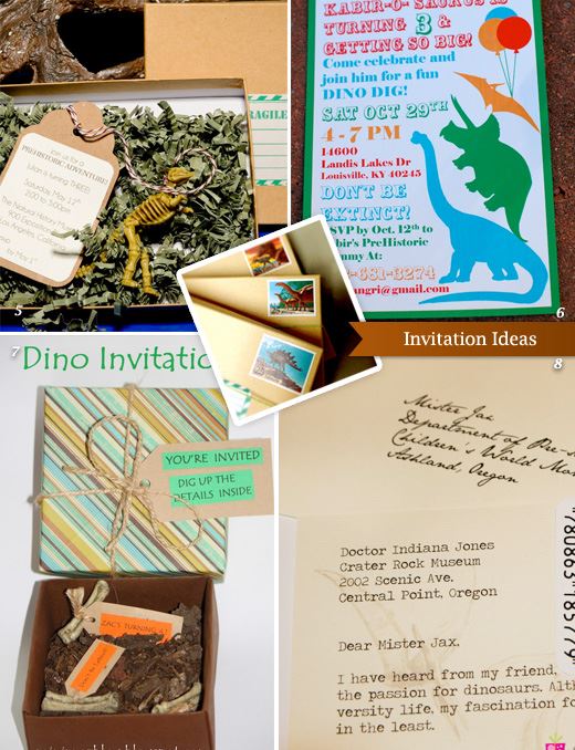 Dinosaur Party Invitations